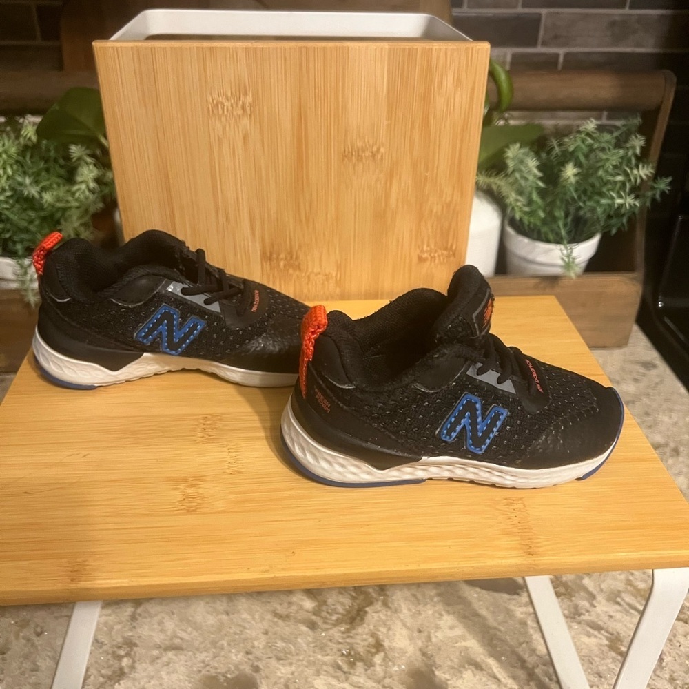 New Balance Kids Blue, White & Black Sneakers - Picture 4 of 7
